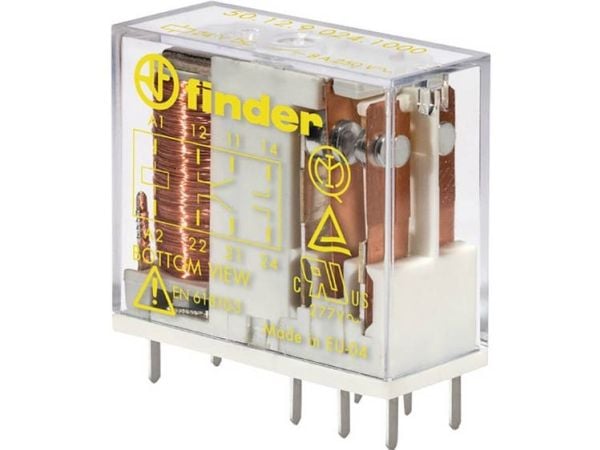 Finder 50.12.9.012.1000 Tulostusrele 12 V/DC 8 A 2 x vaihtokytkin 50 kpl Lokerikko Finder 50.12.9.012.1000 Tulostusrele 12 V/DC 8 A 2 x vaihtokytkin 50 kpl Lokerikko