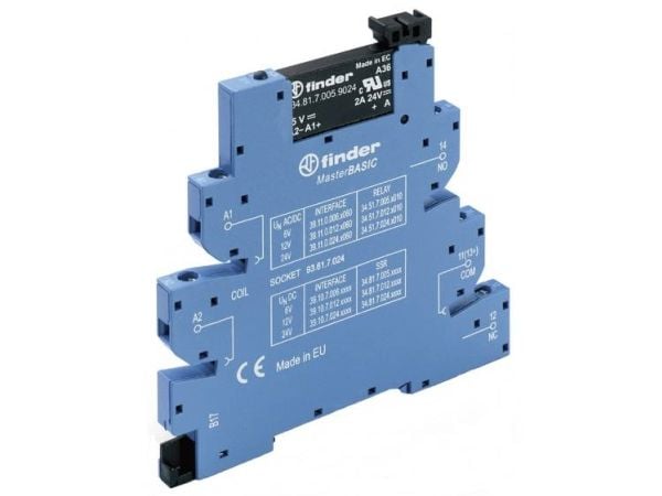 Finder halvlederrelé 39.10.7.024.9024-10 2 A koblingsspenning (maks.) 24 V/DC 1 stk