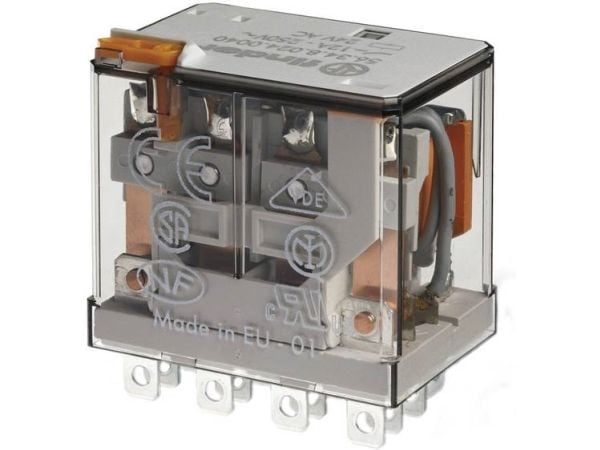Finder 56.34.8.230.4040 kontaktor-/stikrelé 230 V/AC 12 A 4 x brytere 1 stk Tray