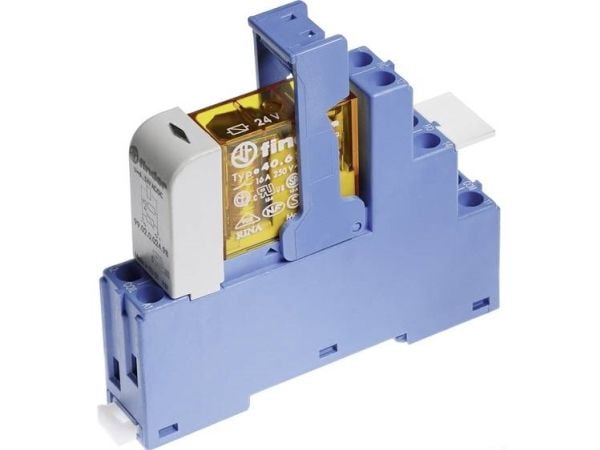 Finder 48.52.8.012.0060 Relekomponentti Nimellisjännite: 12 V/AC Katkaisuvirta (max.): 8 A 2 x vaihtokytkin Lokero 10 kpl