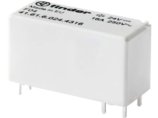 Finder 41.61.6.012.4316 printrelé 12 V/DC 16 A 1 x sluttekontakt 1 stk