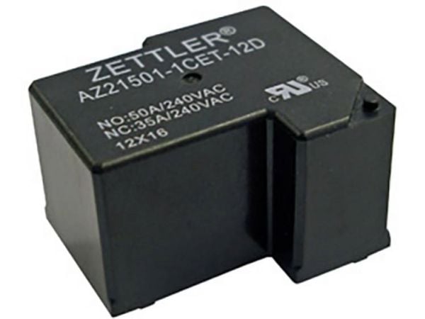 Zettler Electronics AZ21501-1AET-12DF Tulostusrele 12 V/DC 50 A 1 x rajakytkin 1 kpl 1 kpl