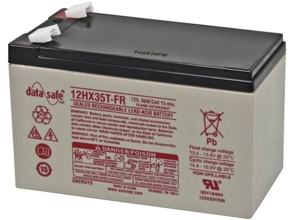 EnerSys Hawker Longlife DataSafe HX Blybatteri 12 V 7,6 Ah Blyfleece (B x H x D) 151 x 100 x 65 mm Flatplugg 6,35 mm Lett å vedlikeholde, lav selvu...