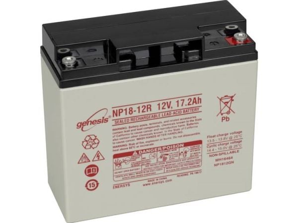 EnerSys Hawker Genesis blybatteri 12 V 17,2 Ah (blyfleece) 181 x 167 x 76 mm