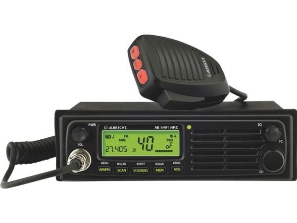 Albrecht AE 6491 NRC, DC, 188 mm, 137 mm, 57 mm, LCD, Bil CB-radio