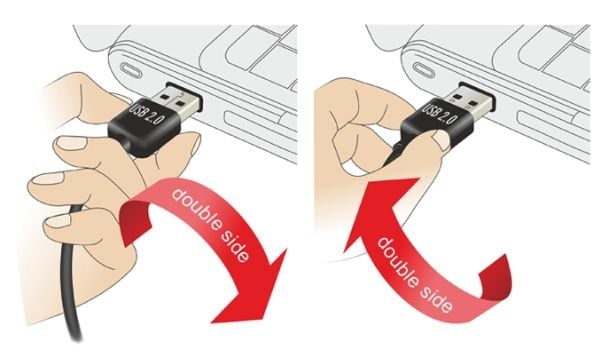 Delock EASY-USB - USB-kabel - mini-USB type B (hann) til USB (hann) - 3 m - svart