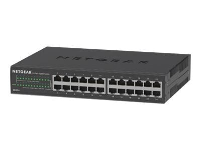 NETGEAR GS324v2 - Switch - ikke-styrt - 24 x 10/100/1000 - veggmonterbar, stasjonær, rackmonterbar