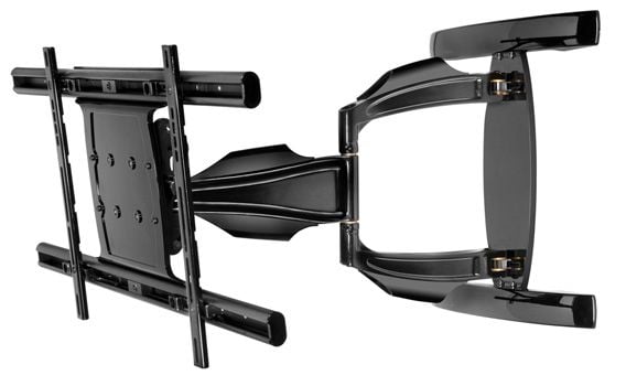 Peerless Universal Full-Motion Plus Wall Mount SA761PU - Monteringssett (veggmontering) - for flatpanel - smeltet epoksy - glanssvart - skjermstørr...