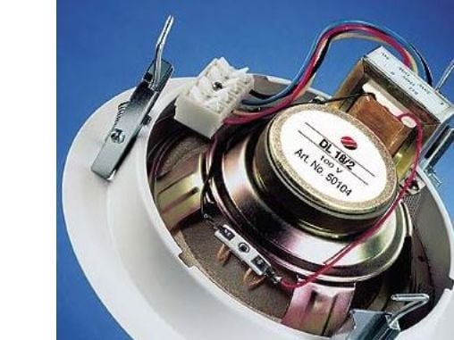 Visaton VS-DL18/2, 1.0 kanaler, Koblet med ledninger (ikke trådløs), 20 W, 40 - 20000 Hz, Hvit