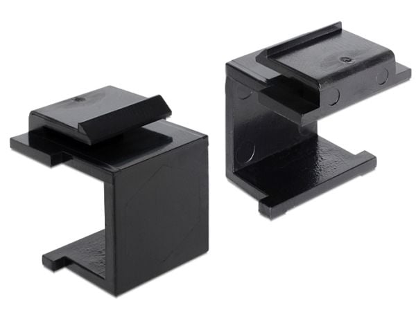 Delock - Korkki modulaariselle pistokeliittimelle - musta (4 kpl)