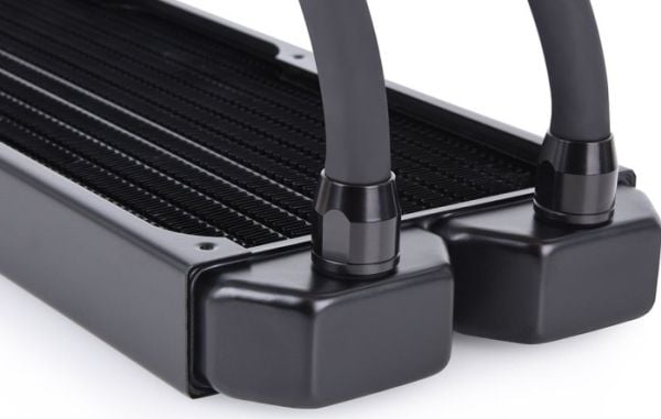Alphacool NexXxos ST30, Radiatorblokk, Kobber (Cu), Stål, Sort, 1/4", 60 °C, 0,8 stang