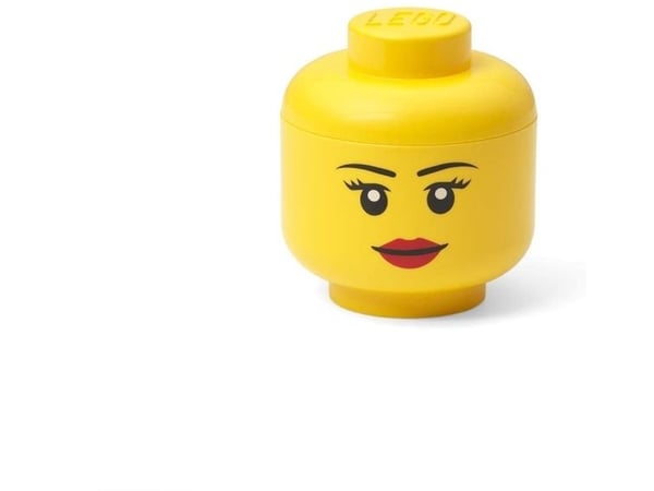 LEGO minifiguroppbevaringshode STORAGE HEAD GIRL, 360 ml, gul - 1 stk (40330807)