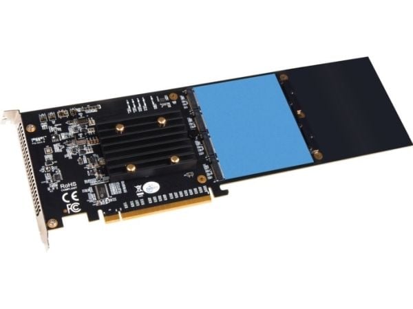 Sonnet Silent - Styreenhed til lagring (RAID) - M.2 NVMe-kort - RAID 0, JBOD - PCIe 3.0 x16