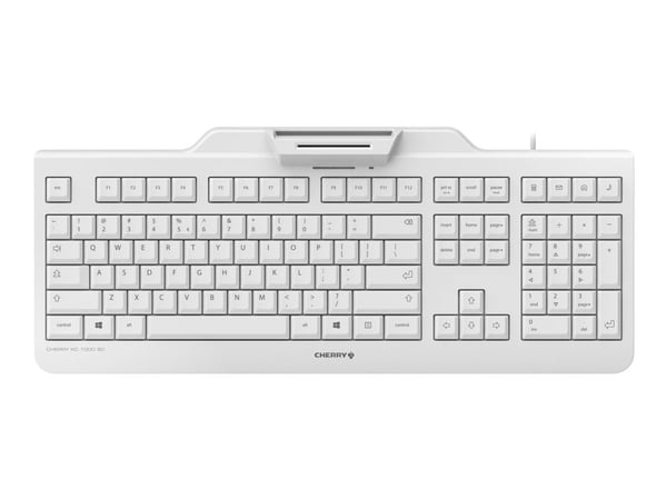 CHERRY KC 1000 SC - Tastatur - USB - USA/Europa - tastsvitsj: CHERRY LPK - blekgrå