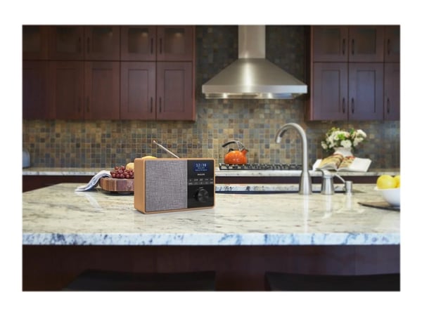 Philips TAR5505 - Bærbar DAB-radio - 5 watt - lett tre