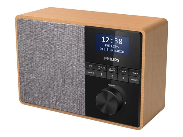 Philips TAR5505 - Bærbar DAB-radio - 5 watt - lett tre