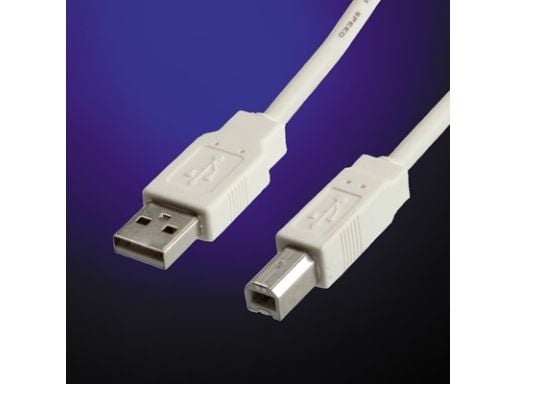 VALUE 11.99.8831, 3 m, USB A, USB B, USB 2.0, Hane/Hane, Grå