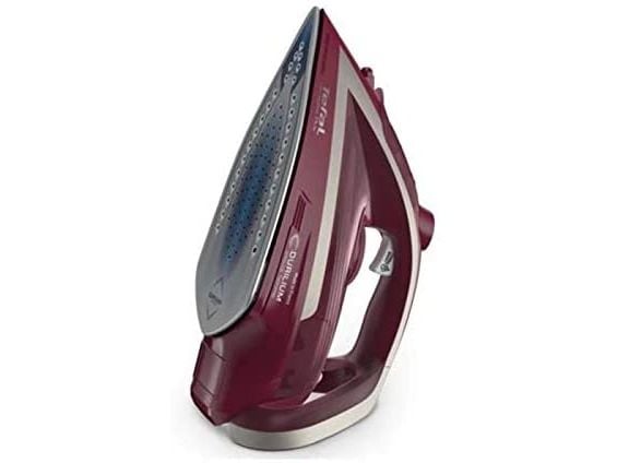 Tefal Ultragliss Plus FV6820E0 - Dampstrykejern med automatisk slukking - såleplate: Durilium Airglide - 2800 W - sølvfarge/vinfarge