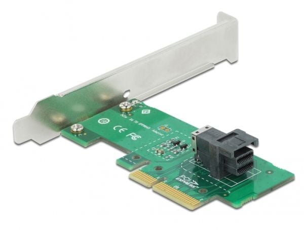 Delock PCI Express x4 Card > 1 x internal SFF-8643 NVMe - Low Profile Form Factor - Diskkontroller - U.2 NVMe - lav profil - PCIe 4.0 x4