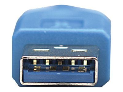 Manhattan 322379, 2 m, USB A, USB A, USB 3.2 Gen 1 (3.1 Gen 1), Hankjønn/hunkjønn, Blå
