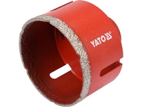 Yato YT-60447, Pora, Timanttiporanterä, 6,8 cm, Keraaminen, Graniitti, Hiiliteräs, Punainen