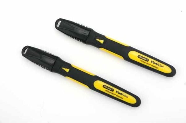 Stanley FATMAX 0-47-312, 2 kpl, Musta, Ohut pää, Musta, Keltainen, Hienojakoinen, Aikuinen