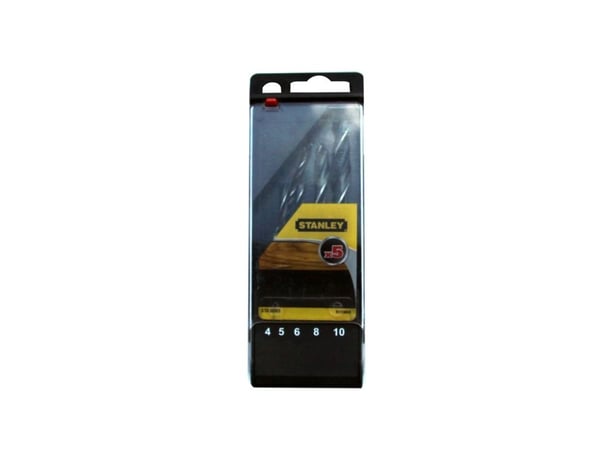 Stanley STA56001-QZ, Porakone, puu, 4/5/6/8/10 mm, 5 kpl