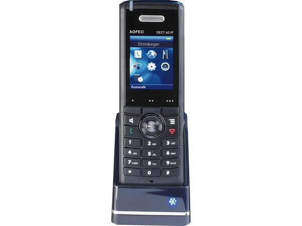 AGFEO DECT 60 IP, DECT telefon, 100 oppføringer, Svart