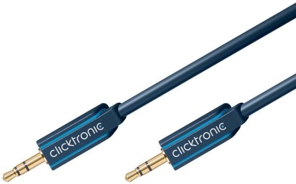 ClickTronic 70482, 3.5mm, Hankjønn, 3.5mm, Hankjønn, 10 m, Blå
