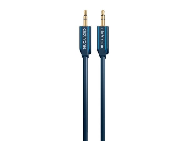 ClickTronic 70482, 3.5mm, Hankjønn, 3.5mm, Hankjønn, 10 m, Blå