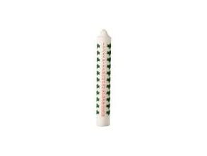 Kalenderlys Ø45x300 mm Brændetid 39 timer Stearin Hvid,12 stk/krt
