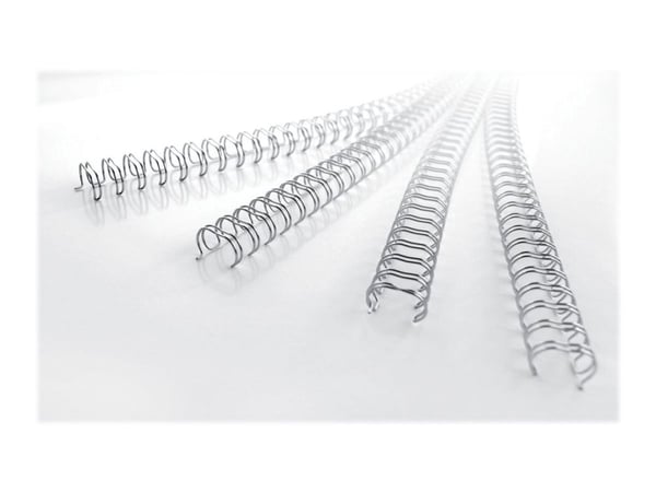 GBC WireBind - 14 mm - 34 ringer - A4 (210 x 297 mm) - 125 ark - sølv - 250 stk bindestreng