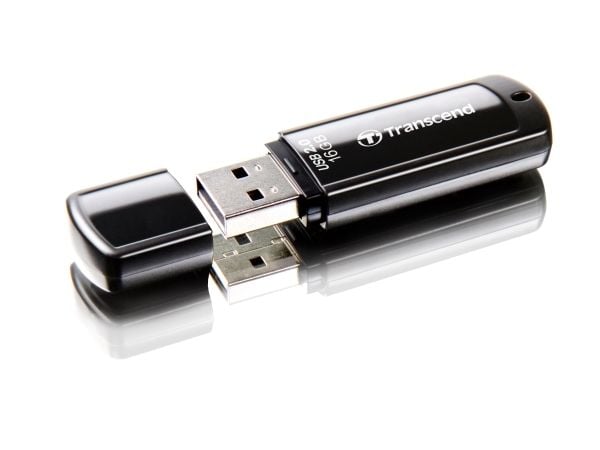 Transcend JetFlash 350, 16 GB, USB A-tyyppi, 2.0, Suojus, 8,5 g, Musta