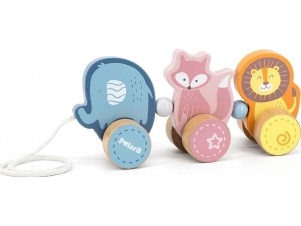 Viga Toys Viga 44023 PolarB eläintarhan ystävät vetääksesi