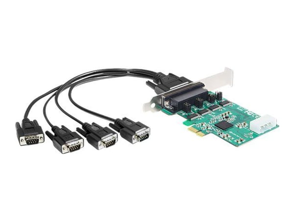 Delock PCI Express Card > 4 x Serial RS-232 - Seriell adapter - PCIe - RS-232 x 4