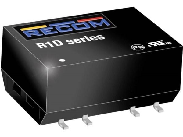 RECOM R1D-0505 DC/DC-muunnin, SMD 5 1 W Lähtöjen lukumäärä: 2 x