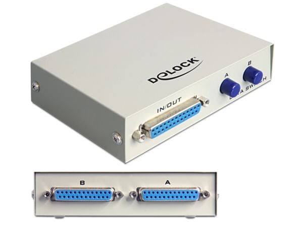 Delock Parallel Switch - Switch - 2 x parallell - skrivbordsmodell
