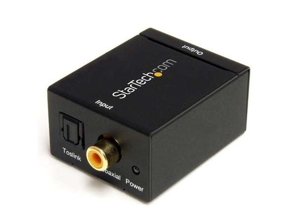 StarTech.com Digital koaxial SPDIF eller optisk Toslink till stereo RCA audio-konverterare - Koaxial/optisk digital ljudkonverterare - svart - för ...