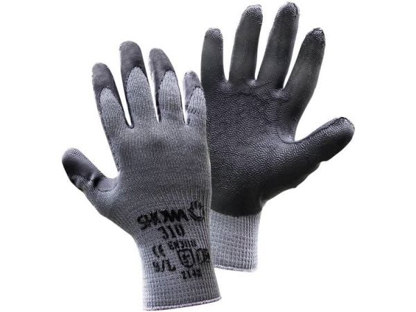 Showa 14905-8 Grip Black Cotton , Polyester Arbeidshanske Størrelse (hansker): 8, M EN 388 CAT II 1 par