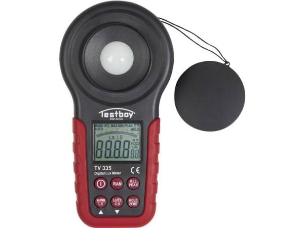Testboy TV 335-ISO luxmeter TV 335, kalibrert (ISO) 20 - 400000 lx