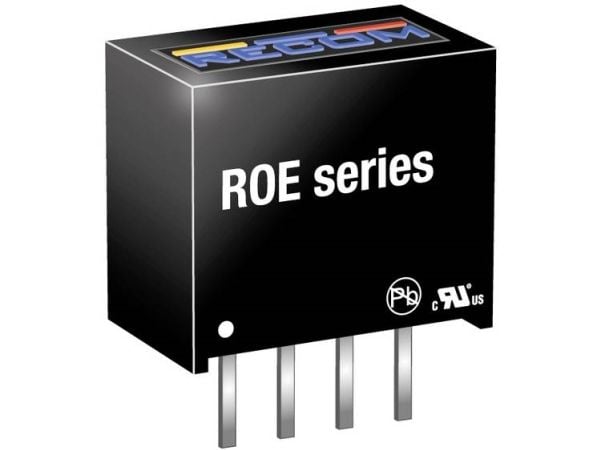 RECOM ROE-0512S DC/DC-muunnin, piirilevy 12 84 mA 1 W Lähtöjen lukumäärä: 1 x