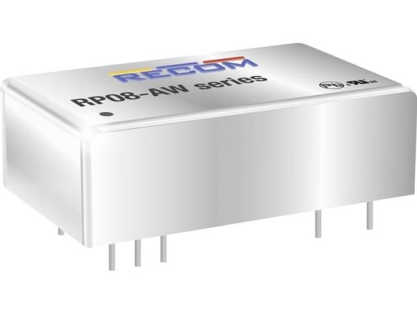 RECOM RP08-2412DAW DC/DC-muunnin, piirilevy 12 8 W Lähtöjen määrä: 2 x