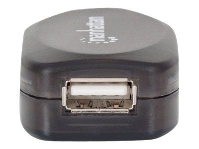 Manhattan 150248, 10 m, USB A, USB A, USB 2.0, uros-/naarasliitin, musta