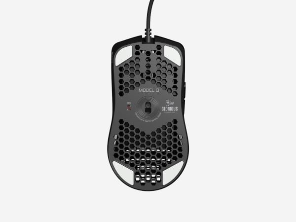 Glorious Model O - (Small) - Glossy Black - Gaming Mus - Optisk - 6 knapper - 12000 DPI - Sort m. RGB