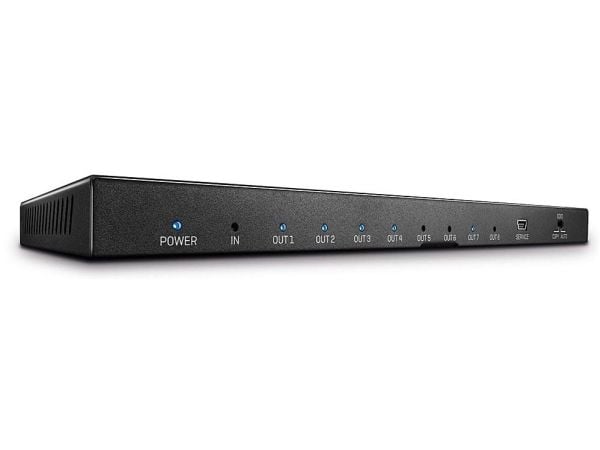 Lindy 38237, HDMI, 8x HDMI, 3840 x 2160 piksler, Svart, Metall, 4K Ultra HD