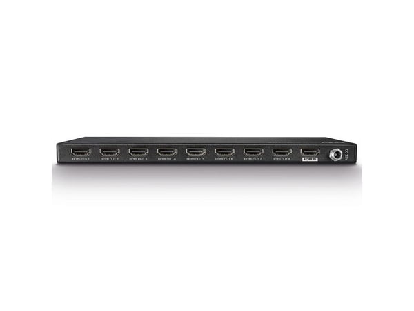 Lindy 38237, HDMI, 8x HDMI, 3840 x 2160 piksler, Svart, Metall, 4K Ultra HD