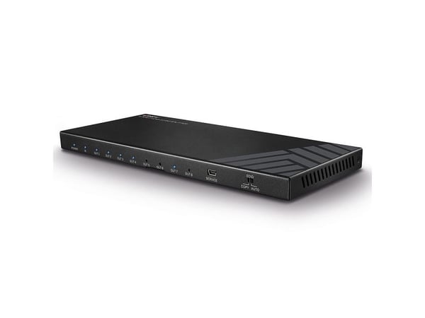Lindy 38237, HDMI, 8x HDMI, 3840 x 2160 piksler, Svart, Metall, 4K Ultra HD