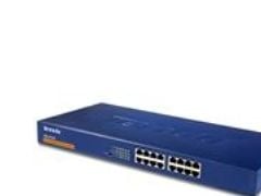Tenda TEG1016G, Hallitsematon, Gigabit Ethernet (10/100/1000), Täysin kaksipuolinen, Telineasennus, 1U