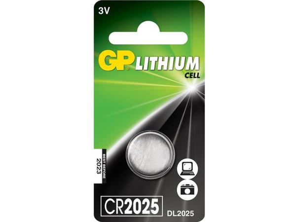 GP Batteries Knapcelle Lithium CR2025 1-pak
