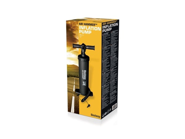 Bestway 62030, Gulvluftpumpe, Gummibåt, Sort, 3,5 l/syklus, 480 mm, 935 g
